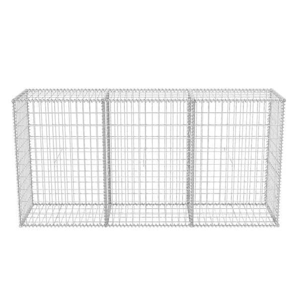 vidaXL Gabionkurv galvanisert stål 200x50x100 cm