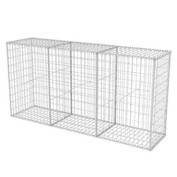 vidaXL Gabionkurv galvanisert stål 200x50x100 cm