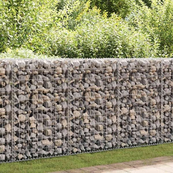 vidaXL Gabionkurv galvanisert stål 200x50x100 cm