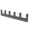 Miniatyrbillede 3 af 6: vidaXL gabionkurv U-facon 570 x 20 x 100 cm galvaniseret stål