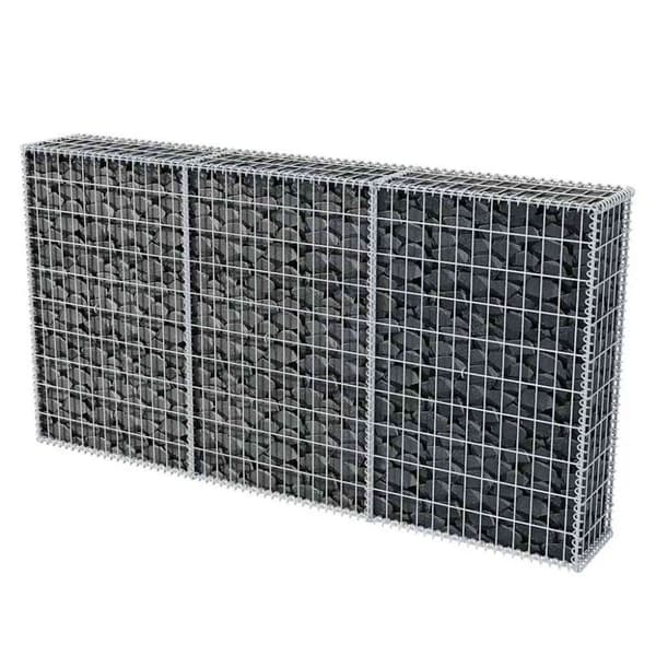 vidaXL Gabionkorg galvaniserat stål 200x30x100 cm