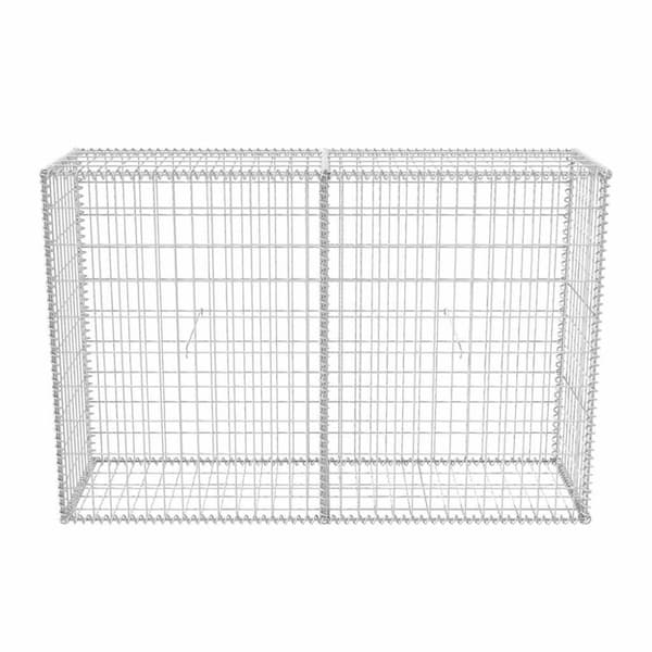vidaXL Gabionkorg galvaniserat stål 150x50x100 cm