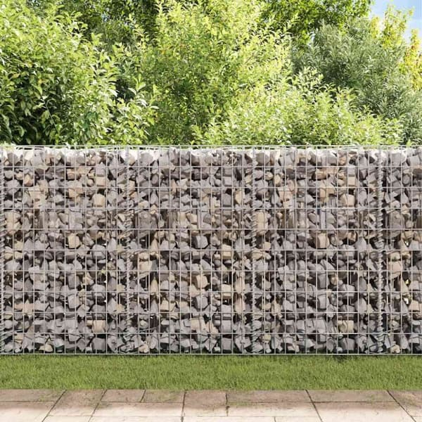 vidaXL Gabionkurv galvanisert stål 120x30x50 cm