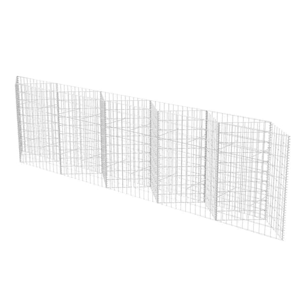 vidaXL Gabionkurv galvanisert stål 300x30x100 cm