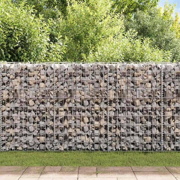 vidaXL gabionkurv galvaniseret stål 120 x 30 x 100 cm