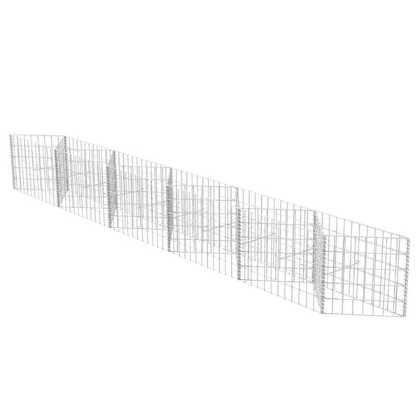 vidaXL Kivikori galvanoitu teräs 300x30x50 cm