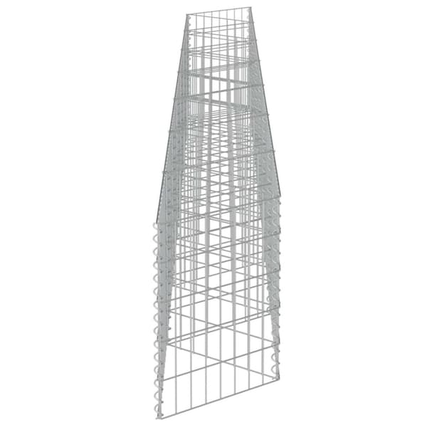 vidaXL Gabionseinä galvanoitu teräs 450x30x50 cm