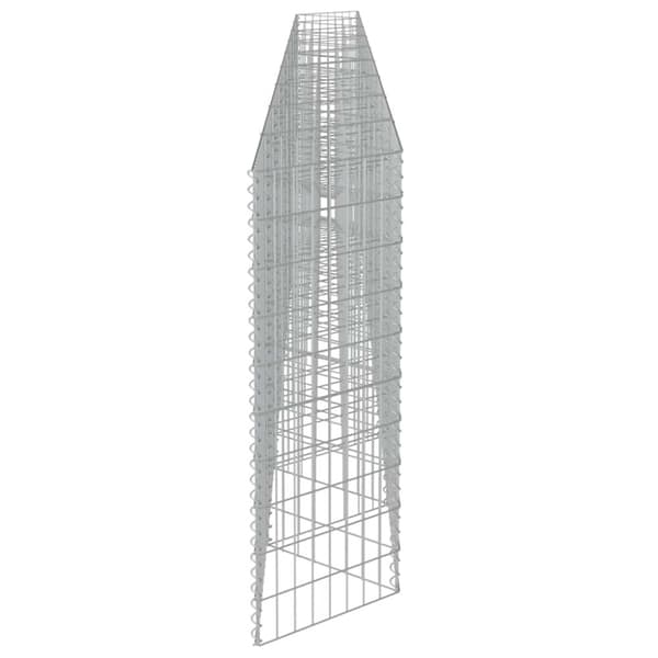 vidaXL Gabion galvanisert stål 630x30x100 cm