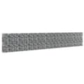Miniatyrbilde 2 av 6: vidaXL Gabion med topp- og bunndekke galvanisert stål 600x30x100 cm
