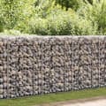 Miniatyrbilde 1 av 6: vidaXL Gabion med topp- og bunndekke galvanisert stål 600x30x100 cm