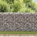 Miniatyrbilde 3 av 5: vidaXL Gabion med topp- og bunndekke galvanisert stål 20x20x100 cm