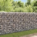 Miniatyrbilde 1 av 5: vidaXL Gabion med topp- og bunndekke galvanisert stål 20x20x100 cm