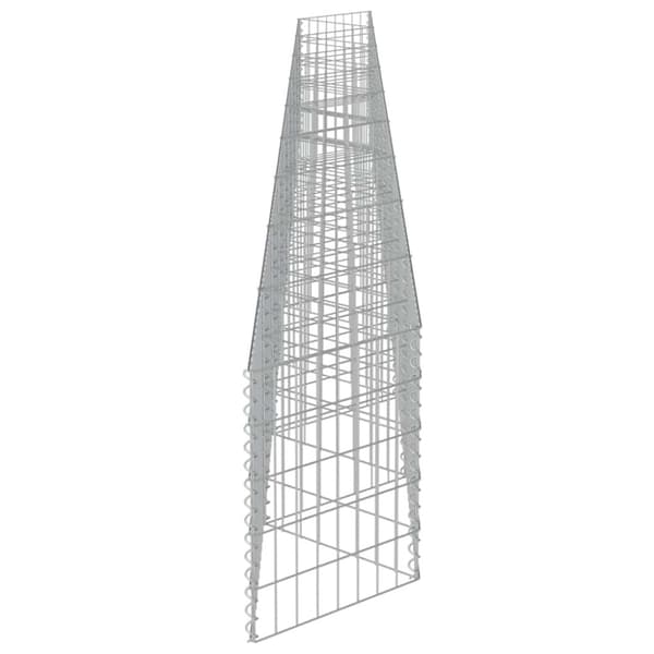 vidaXL Gabion galvanisert stål 630x30x50 cm