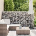 Miniatyrbilde 4 av 6: vidaXL Gabion med topp- og bunndekke galvanisert stål 100x20x150 cm