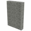 Miniatyrbilde 2 av 6: vidaXL Gabion med topp- og bunndekke galvanisert stål 100x20x150 cm