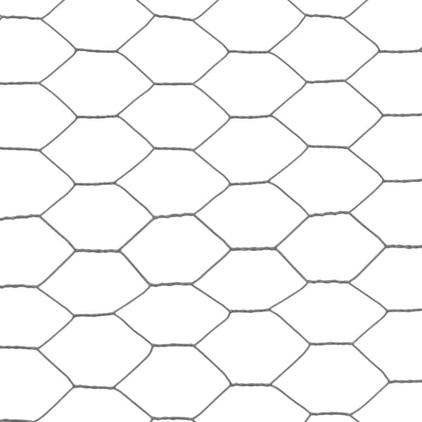 vidaXL hønsenet stål med PVC-belægning 25 x 1,2 m grå
