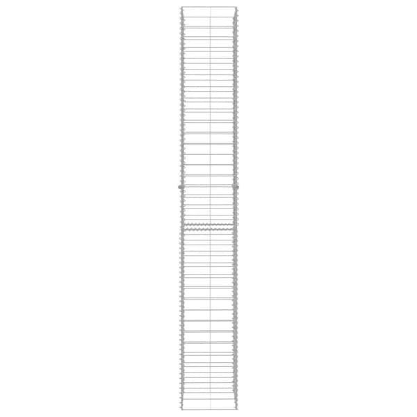 vidaXL gabionkurve 3 stk. 25 x 25 x 197 cm galvaniseret stål