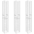 Miniatyrbillede 2 af 6: vidaXL gabionkurve 3 stk. 25 x 25 x 197 cm galvaniseret stål