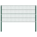 Miniatyrbilde 1 av 4: vidaXL Gjerdepanel med stolper jern 1,7x0,8 m grønn