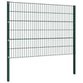 Miniatyrbilde 2 av 4: vidaXL Gjerdepanel med stolper jern 1,7x1,2 m grønn