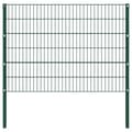 Miniatyrbilde 1 av 4: vidaXL Gjerdepanel med stolper jern 1,7x1,2 m grønn