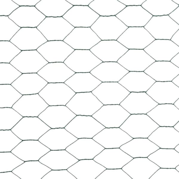 vidaXL Trådgjerde kylling stål med PVC-belegg 25x1,5 m grønn