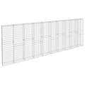 Miniatyrbillede 3 af 6: vidaXL gabionvæg med dæksler galvaniseret stål 600 x 30 x 200 cm