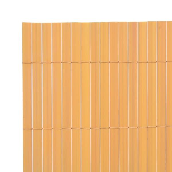 vidaXL dobbeltsidet havehegn PVC 90 x 300 cm gul
