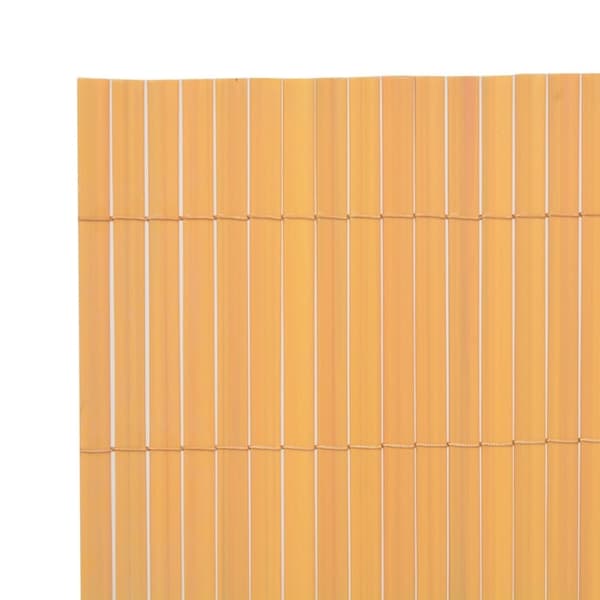 vidaXL Dobbelsidet hagegjerde PVC 90x500 cm gul