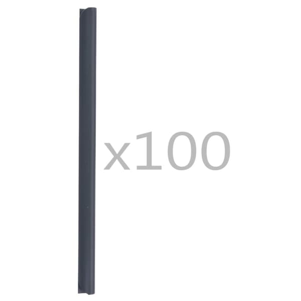 vidaXL Klämmor för insynsskydd 100 st PVC antracit