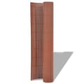 Miniatyrbillede 2 af 5: vidaXL dobbeltsidet havehegn PVC 90 x 500 cm brun