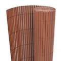 Miniatyrbillede 1 af 5: vidaXL dobbeltsidet havehegn PVC 90 x 500 cm brun