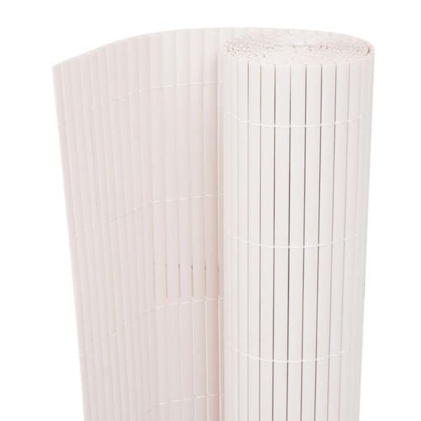 vidaXL dobbeltsidet havehegn 90 x 500 cm hvid