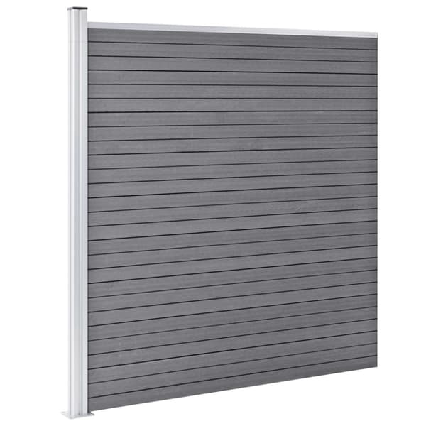 vidaXL Puutarha-aita WPC 872x186 cm harmaa