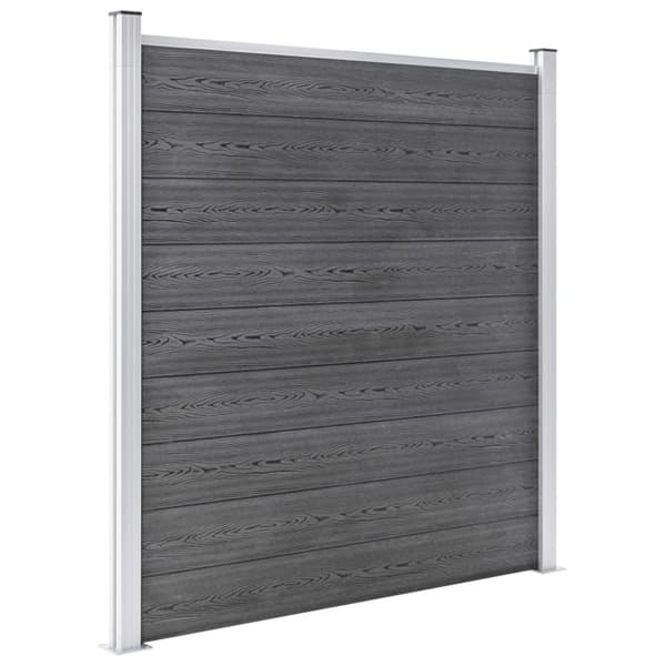 vidaXL Puutarha-aita WPC 872x186 cm harmaa