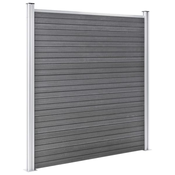 vidaXL Puutarha-aita WPC 872x186 cm harmaa