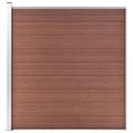Pikkukuva 5 / 11: vidaXL Aitasarja 10 paneelia + 1 vinopaneeli WPC 1830x186 cm ruskea