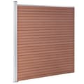 Pikkukuva 7 / 11: vidaXL Aitasarja 10 paneelia + 1 vinopaneeli WPC 1830x186 cm ruskea
