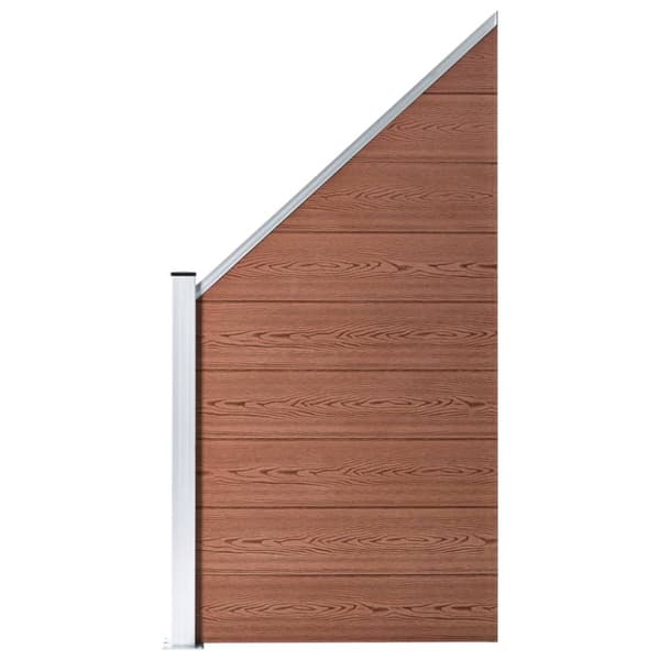 vidaXL Aitasarja 10 paneelia + 1 vinopaneeli WPC 1830x186 cm ruskea