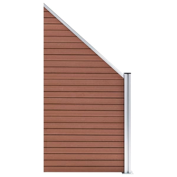 vidaXL Aitasarja 10 paneelia + 1 vinopaneeli WPC 1830x186 cm ruskea