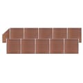 Pikkukuva 1 / 11: vidaXL Aitasarja 10 paneelia + 1 vinopaneeli WPC 1830x186 cm ruskea