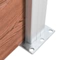 Miniatyrbillede 6 af 10: vidaXL havehegn 353 x 106 cm WPC brun