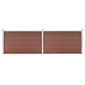 Miniatyrbillede 2 af 10: vidaXL havehegn 353 x 106 cm WPC brun