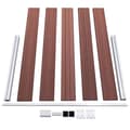Pikkukuva 6 / 9: vidaXL Puutarha-aita WPC 699x106 cm ruskea