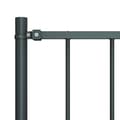 Miniatyrbilde 3 av 4: vidaXL Gjerdepanel med stolper pulverlakkert stål 1,7x1 m antrasitt