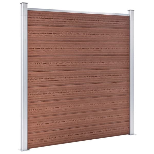 vidaXL havehegn 872x186 cm WPC brun