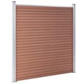 Pikkukuva 2 / 10: vidaXL Puutarha-aita WPC 699x186 cm ruskea