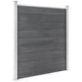 Pikkukuva 4 / 11: vidaXL Aitasarja 5 paneelia + 1 vinopaneeli WPC 965x186 cm harmaa