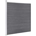Pikkukuva 2 / 11: vidaXL Aitasarja 5 paneelia + 1 vinopaneeli WPC 965x186 cm harmaa