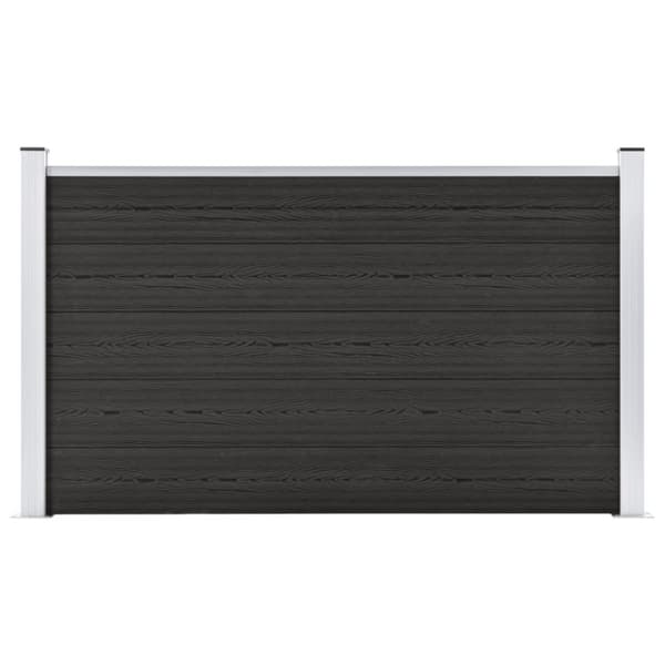 vidaXL havehegn 180 x 105 cm WPC grå